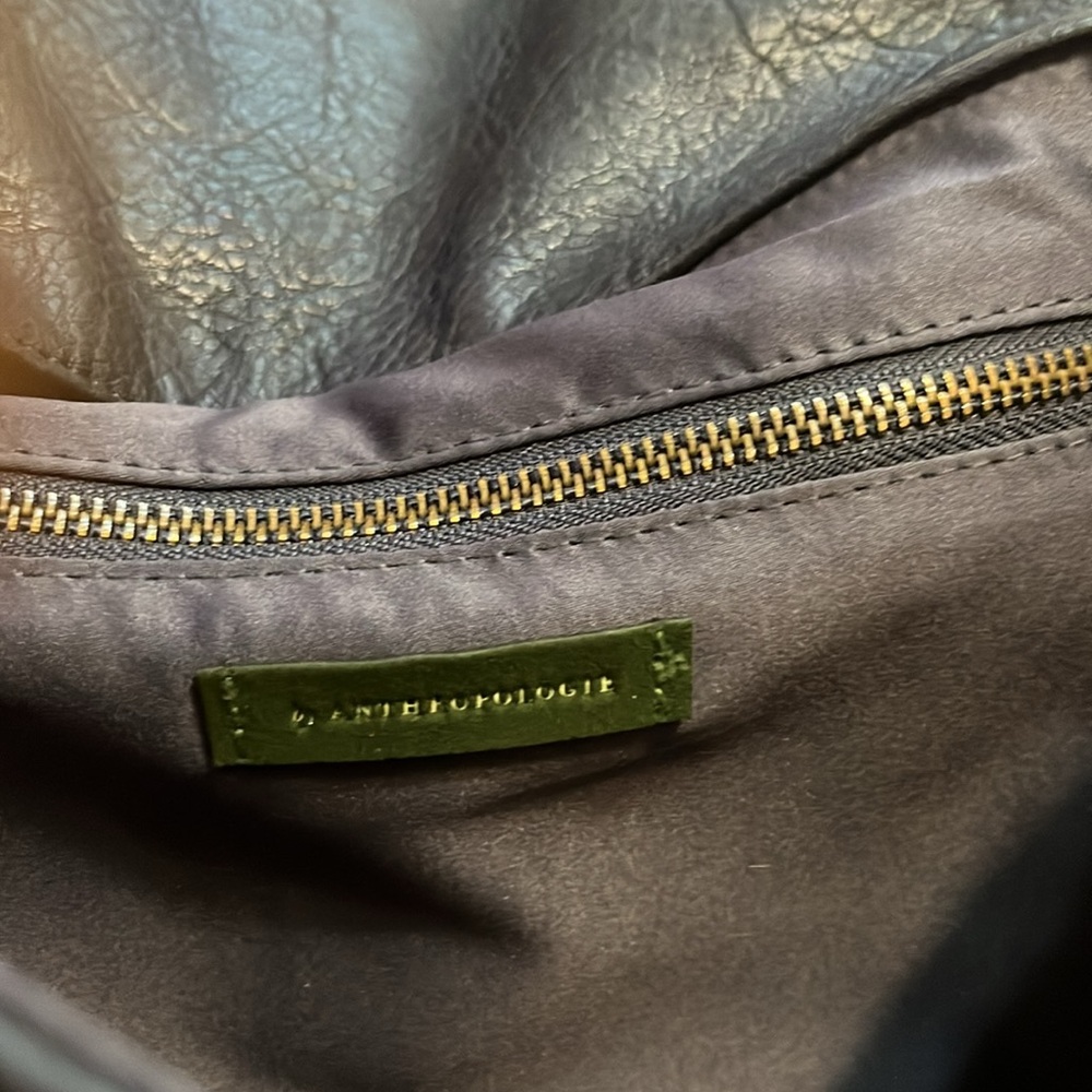 Anthropologie, Navy Blue Samantha Crossbody Chain Strap Clutch Purse - Picture 3 of 4